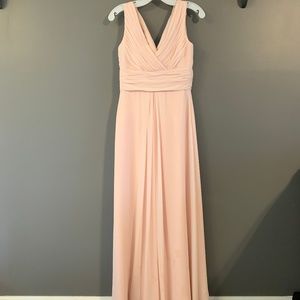 Bill Levkoff Chiffon V-Neck Bridesmaid Dress 7009